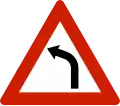 Curve to left