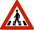 Pedestrian crossing ahead