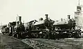 Some NS locomotives, from left to right no. 8605 (series 8600), no. 3780 (with a larger smokebox door) and no. 3772 (series 3700/3800)