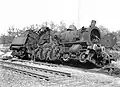 NS 6103 destroyed by a direct hit during the war.