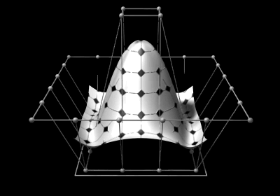 Image 5Animation of a Non-uniform rational B-spline surface. Modeled and rendered in Cobalt.