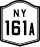 New York State Route 161A marker