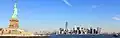 &nbsp;The Statue of Liberty, and Manhattan, New York City