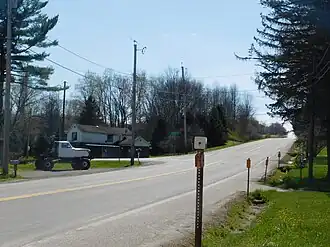 Route&nbsp;39 westbound in Eagle hamlet.