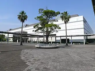 The entrance to the amusement park Namco Namja Town, pictured in 2018