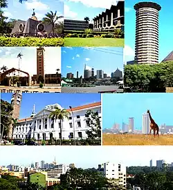 View of the city of Nairobi