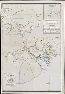 The six provinces of Lower Cochinchina in 1863