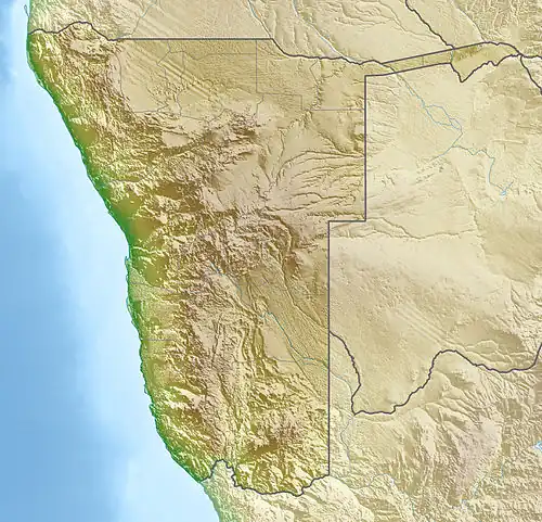 Grootfontein is located in Namibia