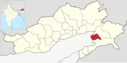 Location in Arunachal Pradesh