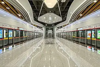 Platform view from the middle