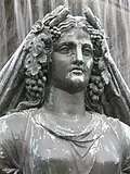 Head of the statue representing the Loire.