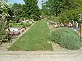 Fully completed and landscaped pathway.