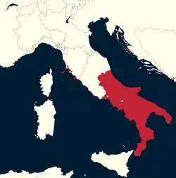 Location of Parthenopean Republic