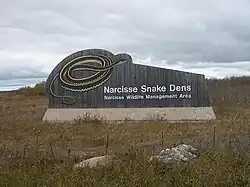 Image 16Narcisse Snake Dens welcome sign (from Narcisse Snake Dens)