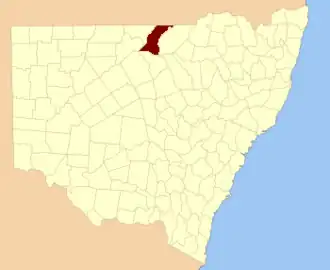 Location in New South Wales