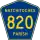 Parish Road 820 marker