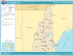 Image 6Map of New Hampshire, with roads, rivers, and major cities (from New Hampshire)