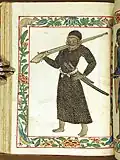 Javanese warrior with musket and swords: 431
