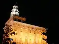 The Nauvoo Illinois Temple at night