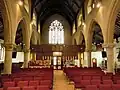 View down the nave to the West