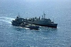 Rio de Janeiro undergoing RAS with Almirante Gastão Motta during her return from Haiti, 2009.