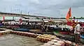 Boats in the Naya ghat on the Ghaghara river