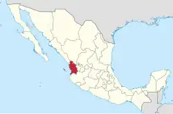State of Nayarit within Mexico