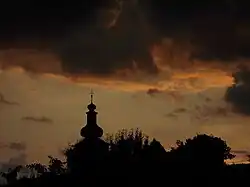 A view of the Roman Catholic Church of St. Gall in Slaská.