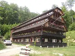 Pilgrims' building at Nechit Monastery