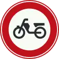C13: No access for mopeds, motor-assisted bicycles or motor-powered invalid carriages