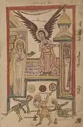 Folio 6r: Holy Women at Christ's Tomb