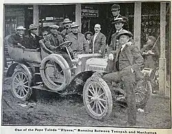 The Nevada Rapid Transit line used multiple Pope-Toledos to take passengers between Tonopah and Manhattan