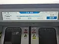 New digital panels on a Line 1/2 train
