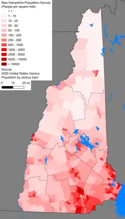 Image 5Population density by census tract (from New Hampshire)
