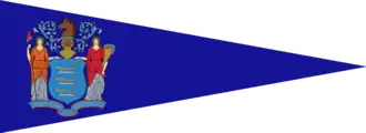 Digital reconstruction of New Jersey's Naval Militia flag, 1902