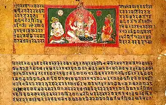 A manuscript of Swasthani Bakhan written in Newar language, from 1819 CE.