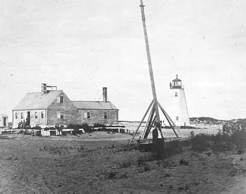 The original, 1793 tower., U.S. Coast Guard photo