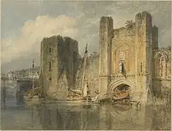 J. M. W. Turner – Watercolour of Newport Castle, 1796