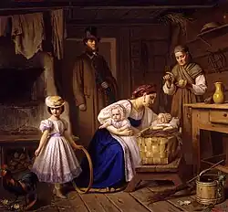 Nurse Visiting a Sick Child, 1860s; Radishchev Museum, Saratov