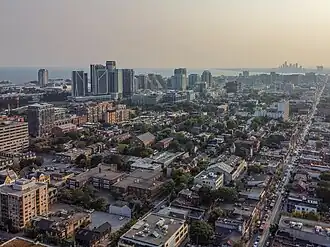 Aerial view of Niagara, Toronto in 2025