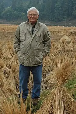 Basbanes in China conducting research for his book, On Paper: The Everything of Its Two-Thousand-Year History.