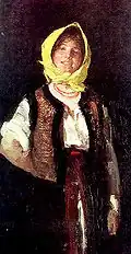 Joyful Peasant Woman