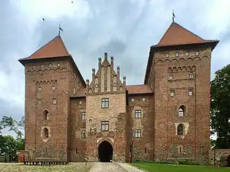 Medieval castle in Nidzica, southern Masuria