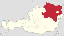 Location of Lower Austria
