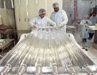 The flashlamps used to pump the main amplifiers are the largest ever in commercial production.