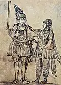 Nihang and Nihangni, by Kehar Singh