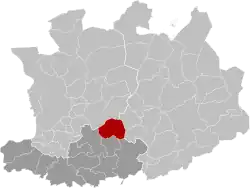 Location of Nijlen in the province of Antwerp