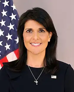 Haley smiling