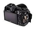 Rear view, with the dual SD card slots