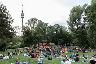 The stage